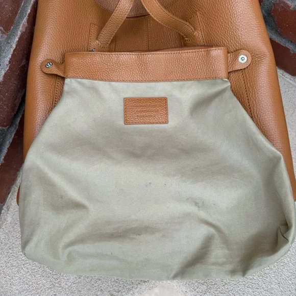 LE BORSE DI GIULIA 🇮🇹 Genuine Leather Made in Italy Large Tote Bag in Camel - Picture 10 of 14